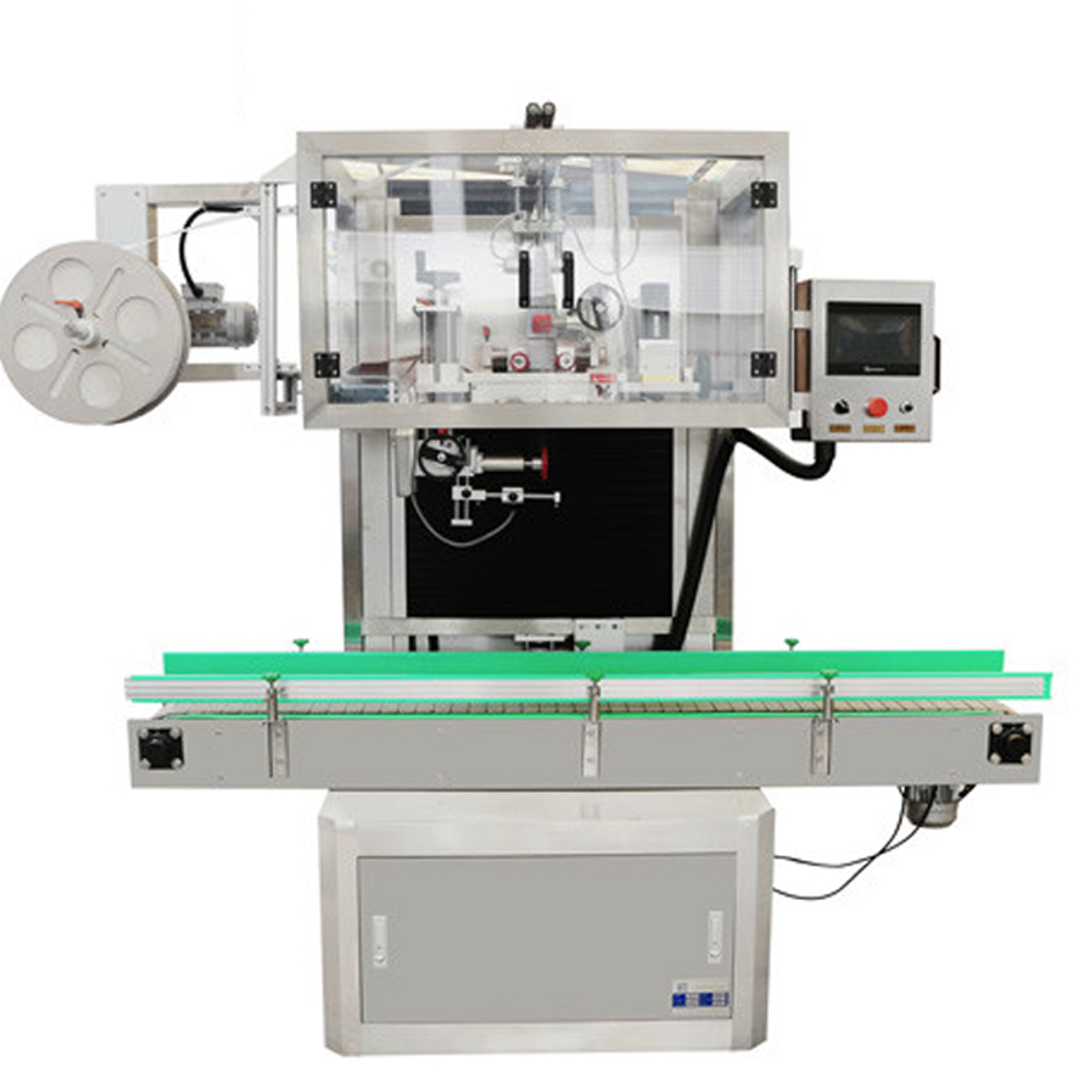 Sleeve labeling machine for 5gallon bottles' neck. PVC shrinkable labels/seal