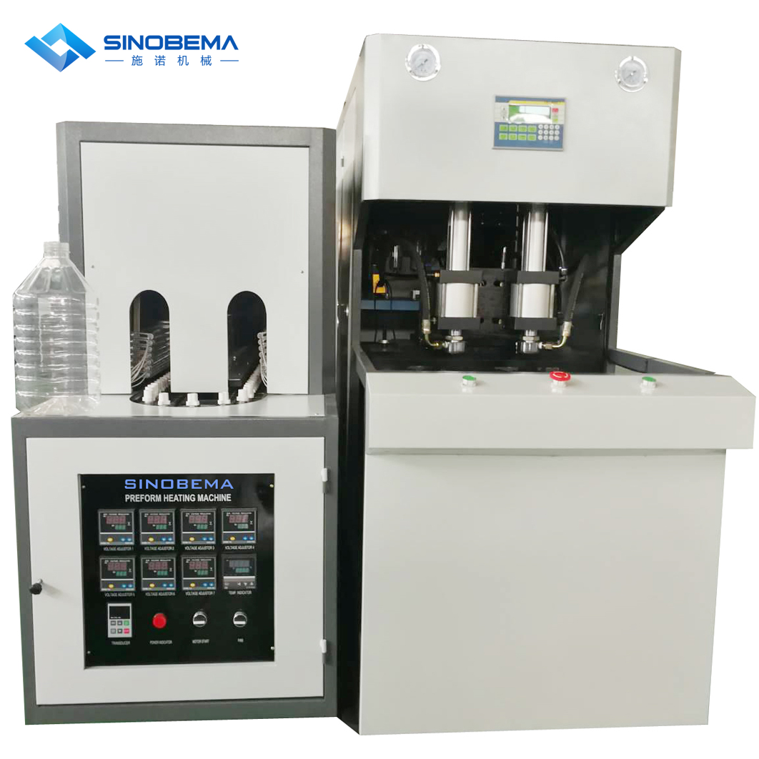 2 cavity semi auto blow molding machine for 5-7 liter water bottles.